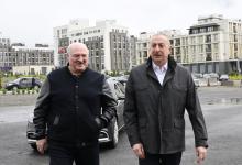 Presidents of Azerbaijan and Belarus visited devastated areas of Fuzuli city and reviewed the city’s master plan 