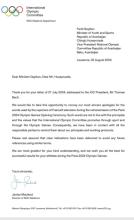 International Olympic Committee apologizes to Azerbaijan