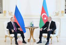 President Ilham Aliyev: Azerbaijan is very pleased with the level of mutual cooperation with Russia