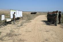 Combat training with Smerch rocket launcher systems conducted