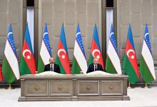 Presidents of Azerbaijan and Uzbekistan made press statements