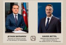 Azerbaijani, Luxemburg foreign ministers discuss international security issues