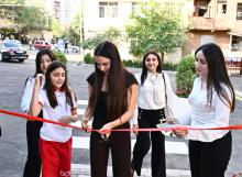 Renovated courtyard handed over to residents with participation of Leyla Aliyeva