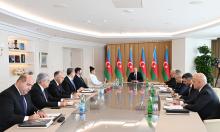 A meeting on economic issues was held President Ilham Aliyev addressed the meeting