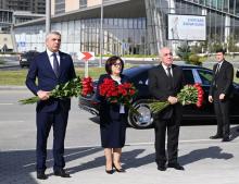 State and government officials visit Victory Park under construction