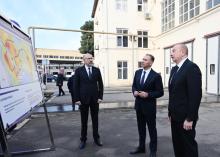 President Ilham Aliyev inspected new-generation metro trains assembled in Baku