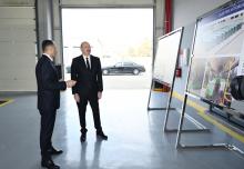 President Ilham Aliyev reviewed operations of Zigh Electric Bus Depot 