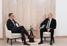 President Ilham Aliyev met with President of Finland