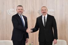 President Ilham Aliyev met with President of Slovakia