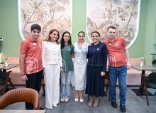 Leyla Aliyeva visits Kashalata, Baku's first inclusive café