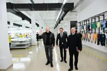 President Ilham Aliyev inspected operations of Khankendi garment factory