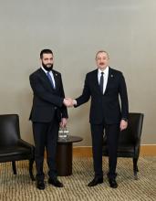 President Ilham Aliyev met with Interim President of Syria in Antalya