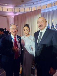 President Ilham Aliyev and First Lady Mehriban Aliyeva attended official reception on 80th session of UN General Assembly