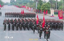 A parade rehearsal in preparation for the celebration of the 80th anniversary of the August Revolution (August 19, 1945 – 2025) and National Day (September 2, 1945 – 2025). (Photo: VNA)