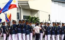 WORKING TRIP. President Ferdinand R. Marcos Jr. walks past honor guards during departure honors at Villamor Air Base in Pasay City on Monday (March 11, 2024). House Speaker Ferdinand Martin G. Romualdez said President Marcos’ visits to Germany and Czech Republic would reinforce the Philippines' standing in the international community amid complex geopolitical challenges. (PNA photo by Joan Bondoc)