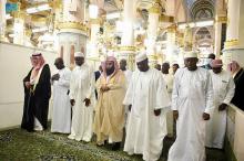 President of Cote d'Ivoire Visits Prophet's Holy Mosque
