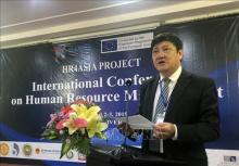 Rector of Quy Nhon University Do Ngoc My at the event (Photo: VNA)