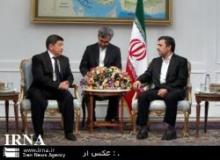 President Ahmadinejad Receives Kyrgyz Finance Minister  