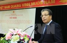 Deputy Minister of Foreign Affairs and Chairman of the State Committee for Overseas Vietnamese Dang Minh Khoi delivers a speech at the event. (Photo: VNA)