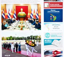 Granma – the official newspaper of the Communist Party of Cuba – praises the visit to Vietnam by President of the National Assembly of People’s Power and President of the Council of the State of Cuba Esteban Lazo Hernández.
