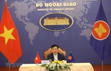 Deputy Prime Minister and Minister of Foreign Affairs Pham Binh Minh at the event (Photo: VNA)