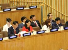 Vietnamese delegation at the event (Photo: VNA)