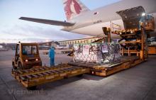 A batch of Moderna vaccine donated by the US Government arrives in Hanoi (Photo: UNICEF Vietnam)