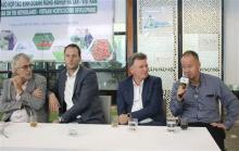 Dutch experts speak at the event (Photo: VNA)