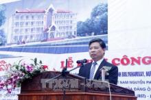 Nguyen Huy Tang, deputy head of the Party Central Committee’s Commission for External Relations, speaks at the ceremony (Photo: VNA)