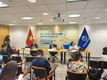 WB experts at the press conference (Photo: VNA)