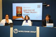 At the press conference to release the report. (Photo: WB Vietnam)