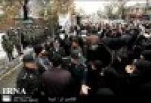 People joined crowd of protesting students outside Qolhak Garden