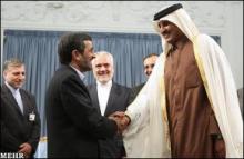 Qatar crown prince meets Ahmadinejad