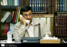 Ahmadinejad talks on phone with his Lebanese counterpart