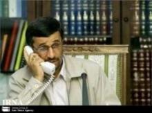 President Ahmadinejad talks with Khaled Mashaal on phone