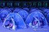 Midsummer night show at Buddhist temple