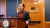 Sen. Andy Kim (D-NJ) speaks during a meeting with Korean reporters at the Capitol in Washington on Aug. 28, 2025. (Yonhap)