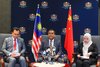 Malaysian Ambassador to China Norman Muhamad speaks at a press conference on Prime Minister Anwar Ibrahim’s working visit to China from Aug 31 to Sept 3, here on Saturday..