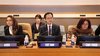 Ambassador Do Hung Viet, Permanent Representative of Vietnam to the UN, ,chairs the seminar. (Photo: VNA)