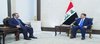 PM, Mohammed Shia al-Sudani (right) and Syrian FM, Asaad al-Shaibani (left)